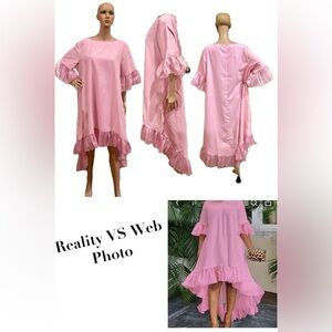 Elegant Plus Size A-Line Dress with Ruffle Detail 
SIZE 2X (4X too)